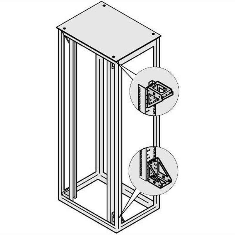 SCHROFF Equerre de réduction par 4