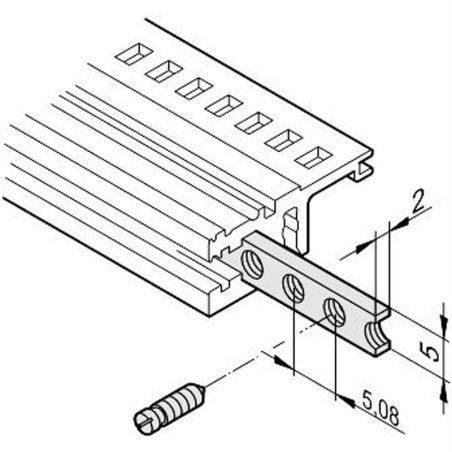 Bande taraudée (x10)