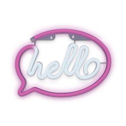 Forever Light Neon LED Light HELLO pink white Bat USB FLNE15 Light decoration figure
