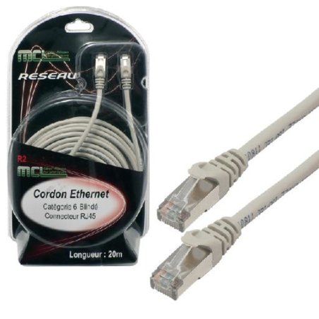 MCL FCC6BMZ-20M networking cable Grey Cat6 F/UTP (FTP)