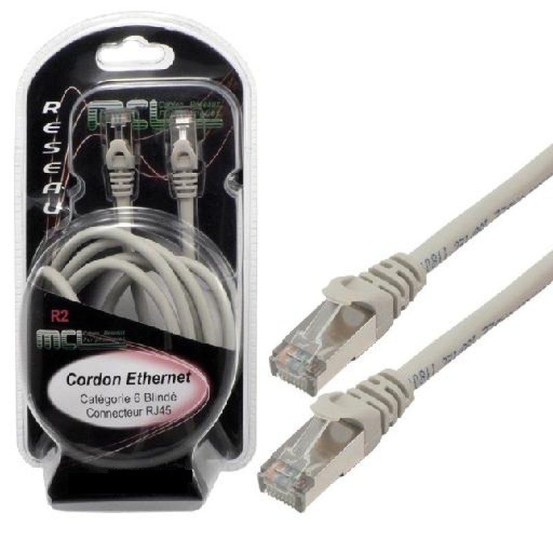 MCL FCC6BMZ-3M câble de réseau Gris Cat6 F/UTP (FTP)
