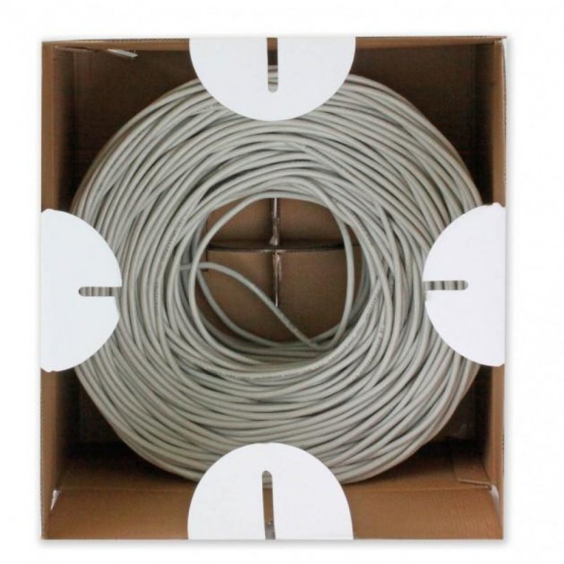 Techly ITP9-FLU-0305 câble de réseau Gris 305 m Cat6 U/UTP (UTP)