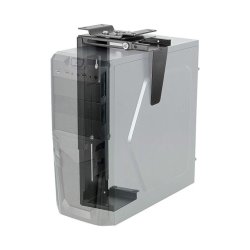 Techly ICA-CS 66 support pour unité centrale Support de CPU sous le bureau Noir