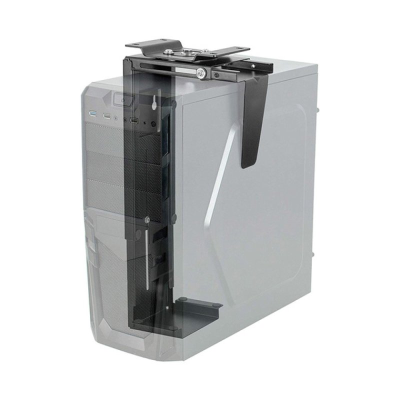 Techly ICA-CS 66 support pour unité centrale Support de CPU sous le bureau Noir