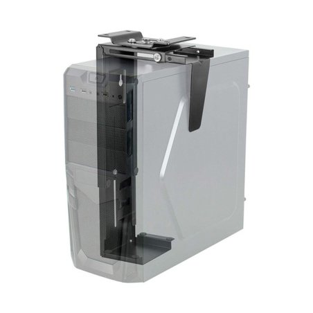 Techly ICA-CS 66 support pour unité centrale Support de CPU sous le bureau Noir