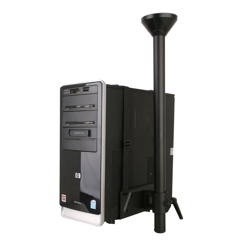 Techly ICA-CS 63 support pour unité centrale Support de CPU monté sur bureau Noir