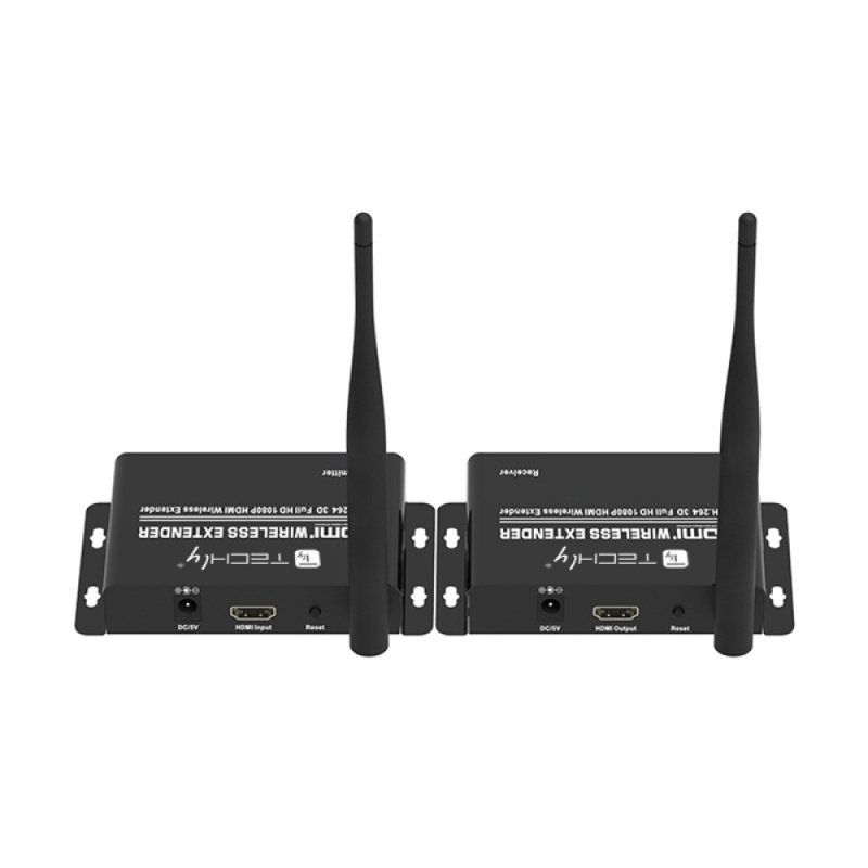 Techly IDATA HDMI-WL55 AV extender AV transmitter & receiver Black