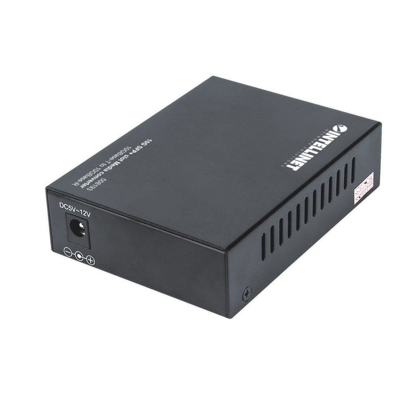 Intellinet 10GBase-T to 10GBase-R Media Converter 1 x 10 GB SFP Slot 1 x 10GB RJ45 Port