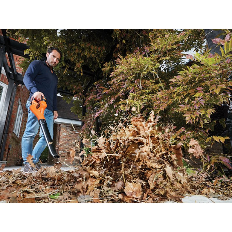 Black & Decker GWC1820PC cordless leaf blower 209 km/h Black, Orange