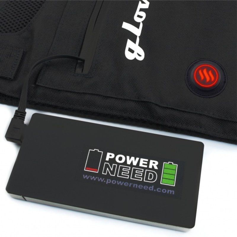 Glovii - Universelle Akku Beheizte Weste, Größen: Uni Gilet de protection Ski, Snowboard Unisexe Polyester Noir