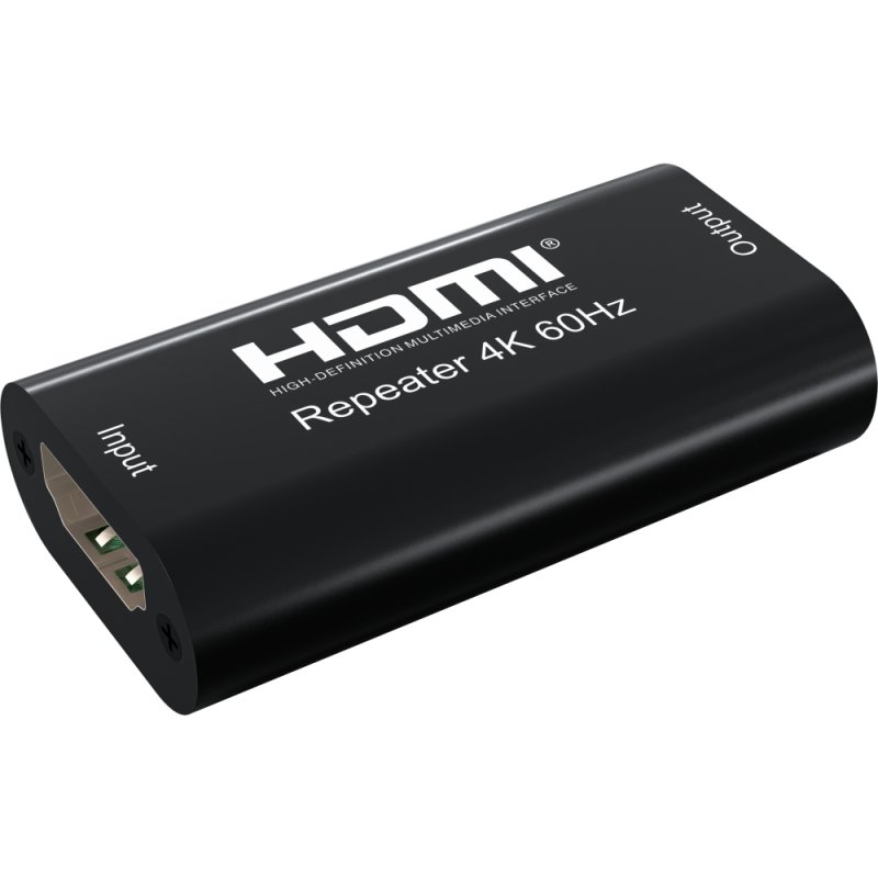 Techly IDATA HDMI2-RIP4KT extension audio/video Répéteur AV Noir