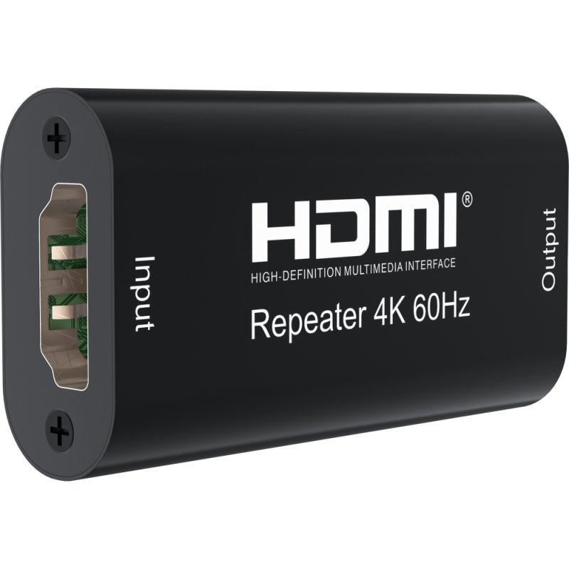 Techly IDATA HDMI2-RIP4KT extension audio/video Répéteur AV Noir