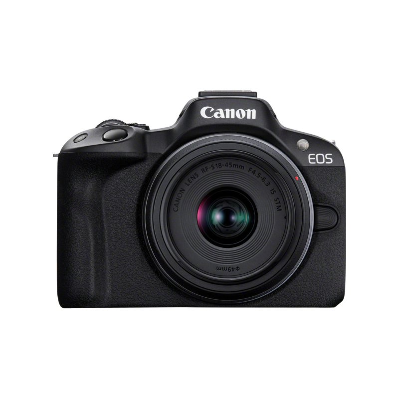 Canon EOS R50 Black RF-S 18-45 IS STM RF-S 55-210mm F5-7.1 IS STM Kit MILC 24.2 MP CMOS 6000 x 4000 pixels
