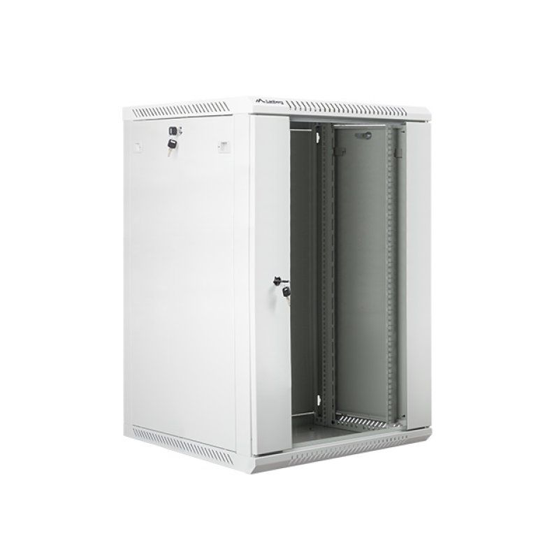 Lanberg WF01-6618-10S rack cabinet 18U Wall mounted rack Grey