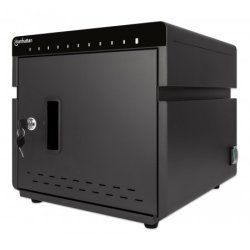 Manhattan Charging Cabinet/Cart via USB-C x10 Devices Desktop, Power Delivery 18W per port (180W total), Suitable for