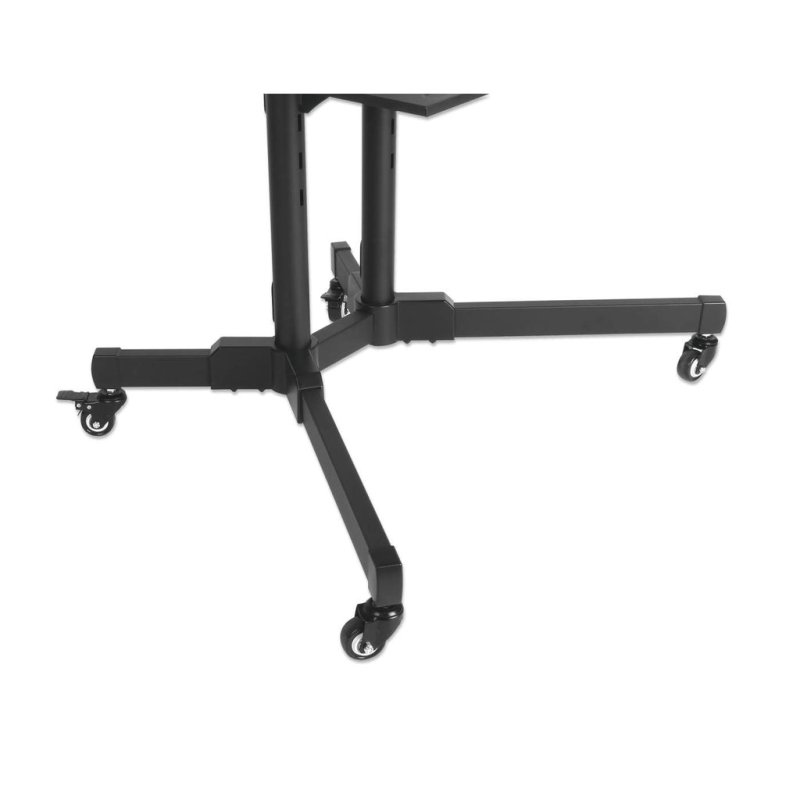 Manhattan TV & Monitor Mount, Trolley Stand, 1 screen, Screen Sizes: 37-65", Black, VESA 200x200 to 600x400mm, Max