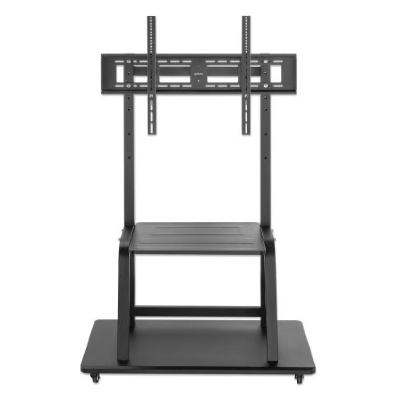 Manhattan TV & Monitor Mount Trolley Stand 1 screen Screen Sizes: 37-100 Black VESA 200x200 to 800x600mm Max