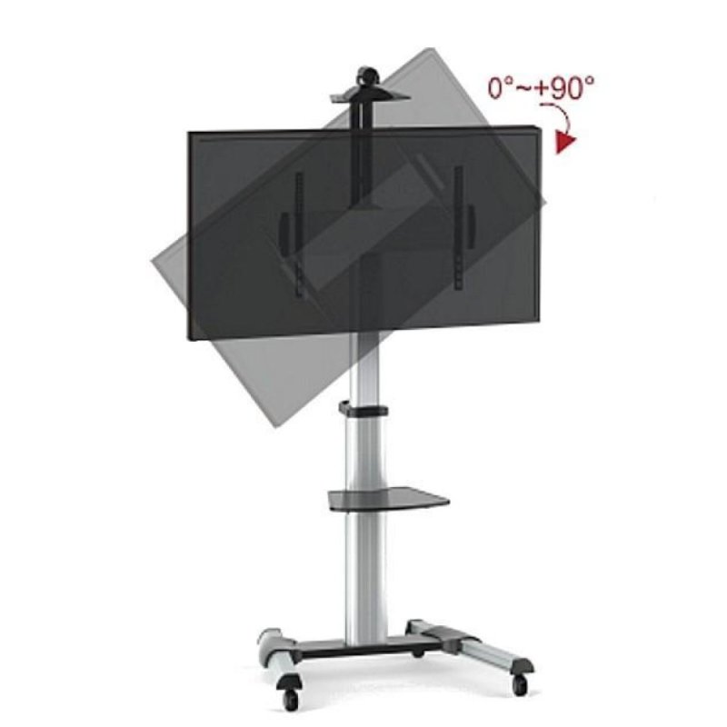 Techly Floor Support Trolley for LCD / LED / Plasma 37-70 with Shelf ICA-TR15