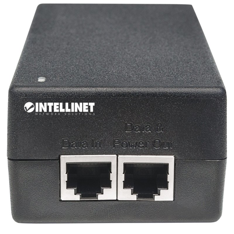 Intellinet Gigabit Ultra PoE Injector 1 x 60 W Port IEEE 802.3bt and IEEE 802.3at/af Compliant Plastic Housing