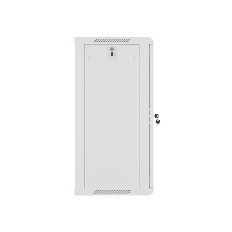 Lanberg wall-mounted installation rack cabinet 19'' 18U 600x450mm gray (glass door)