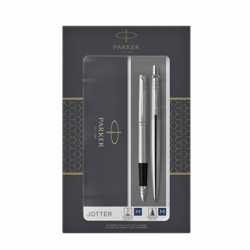 Parker 2093258 pen set Black Silver 2 pc(s)