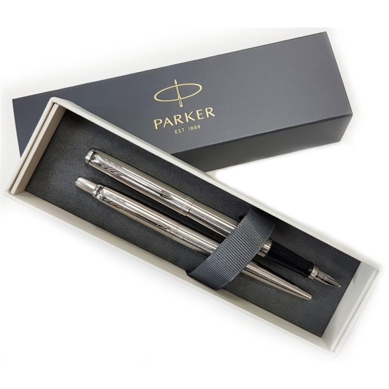 Parker 2093258 Ensemble de stylos Noir, Argent 2 pièce(s)