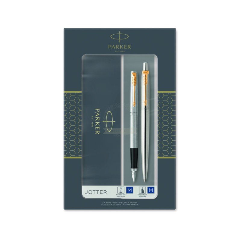 Parker 2093257 pen set Black, Chrome, Gold 2 pc(s)