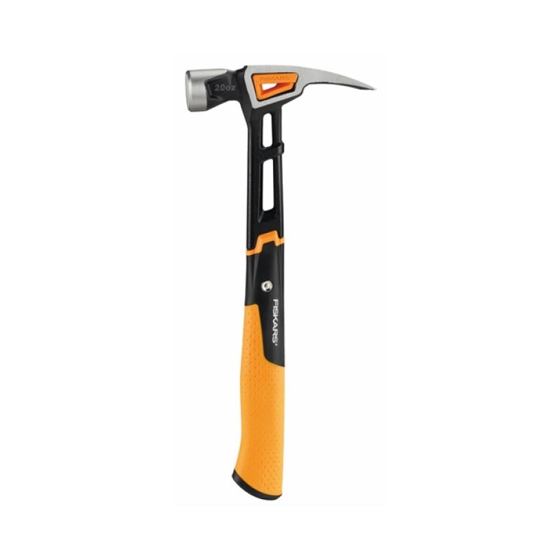 Fiskars 1020214 marteau Marteau arrache-clous Noir, Métallique, Orange