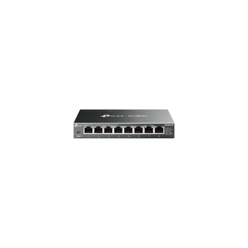 OMADA 8-PORT 2.5G MULTI-GIGABIT DESKTOP SWITCH PORT: 8X 2.5G RJ4