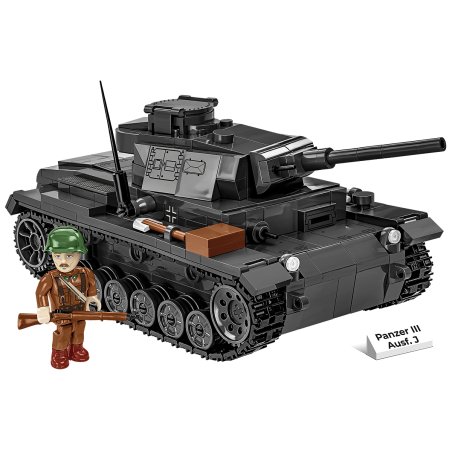 COBI 2289 Historical Collection WWII Panzer III Ausf.J Panzerkampfwagen III - German Medium Tank 590 Bricks