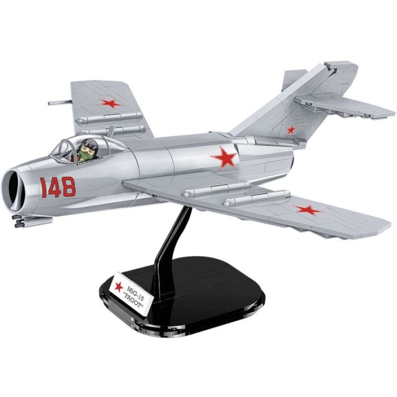 COBI 2416 Historical Collection Korean War Korean War Fighter Aircraft MIG-15 NATO CODE BASSOON 504 bricks