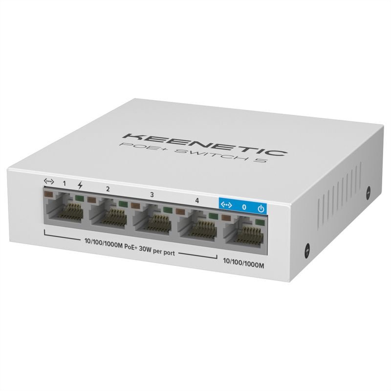 Keenetic Switch POE 5 KN-4610-01-EU PoE Switch 4 ports 1x Uplink