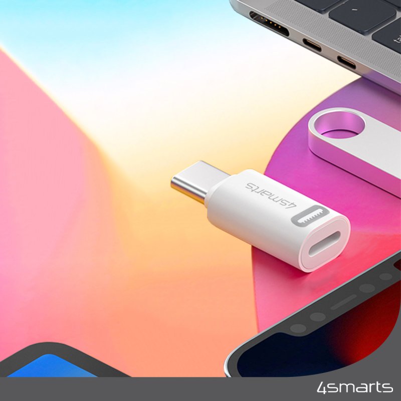 4smarts Adapter Lightning auf USB-C PD 27W 2er Set