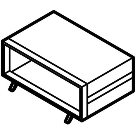 Pied en plastique sans basculement, gris 10603-024