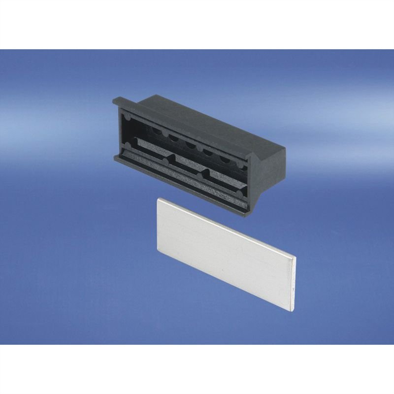 Poignée trapézoidale en plastique noir 12F