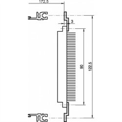Rail en Z p. connect., EN 60603-2, 60HP 30822-065
