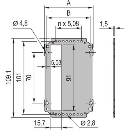 Cassette Arrière S1 3U 28HP 34812-228