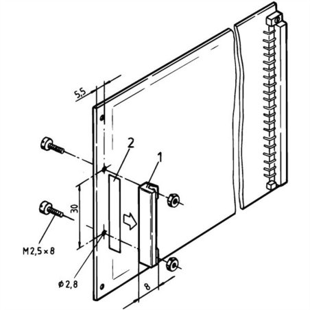 Poignée p. circuit imprimé, rouge 60817-051