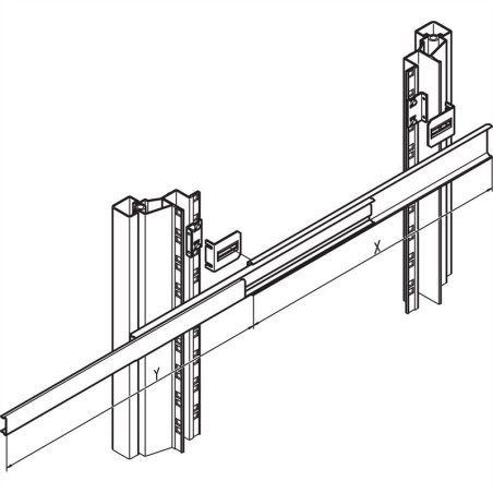 Kit de montage p. glissière, étroite 21120194