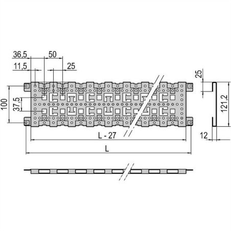 SCHROFF VARISTAR TRAVERSE DE PROFONDEUR 3 RANGEES 800MM PAR 2