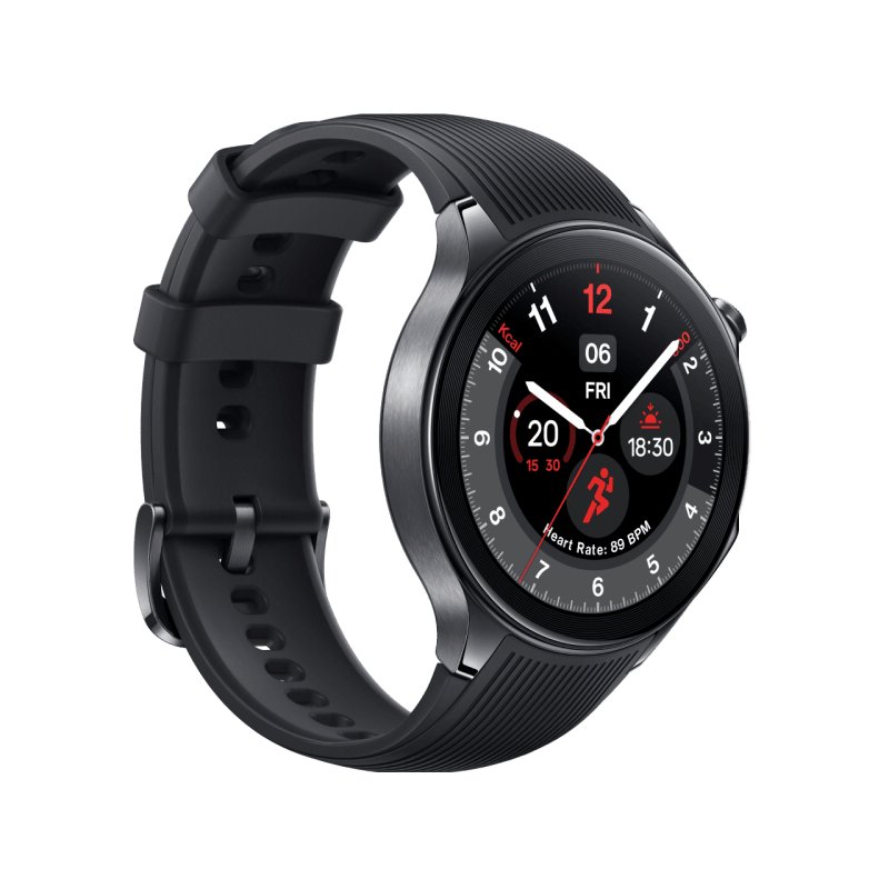 OnePlus Watch 2 3,63 cm (1.43") AMOLED Numérique 466 x 466 pixels Écran tactile Noir Wifi GPS (satellite)