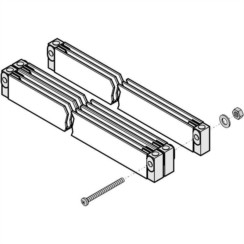 Equerre de montage avec bloc isolant 20100-030