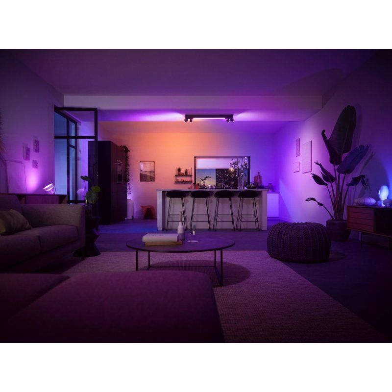 Philips Hue White & Color Ambiance Centris Deckenleuchte schwarz • 4er-Spot