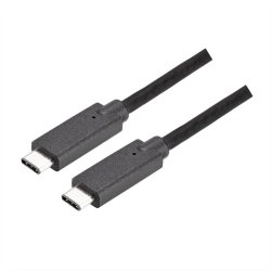BACHMANN Câble USB-C 3.1 Gen2 1m noir PD 100W USB-C - USB-C