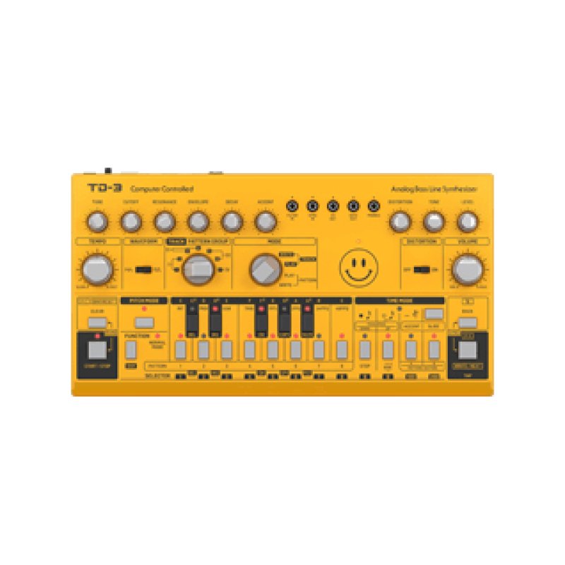 Behringer TD-3-AM Syntezator linii basowej żółty