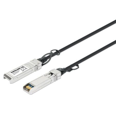 Intellinet 508391 câble InfiniBand et à fibres optiques 1 m SFP Noir, Argent