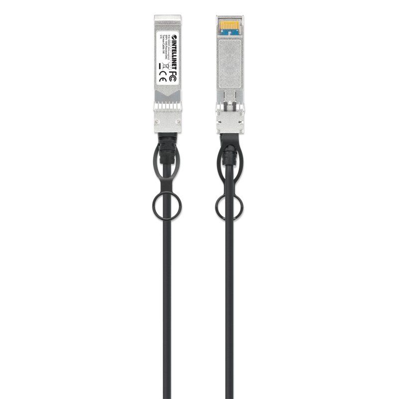 Intellinet 508391 câble InfiniBand et à fibres optiques 1 m SFP Noir, Argent