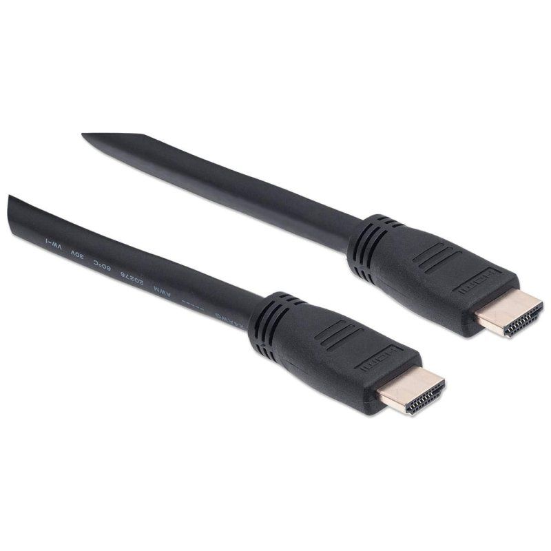 Manhattan HDMI Cable with Ethernet (CL3 rated suitable for In-Wall use) 4K@60Hz (Premium High Speed) 10m Male to