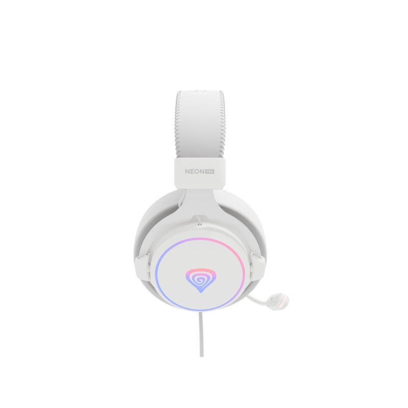 GENESIS Neon 764 Casque Avec fil Arceau Jouer USB Type-A Blanc