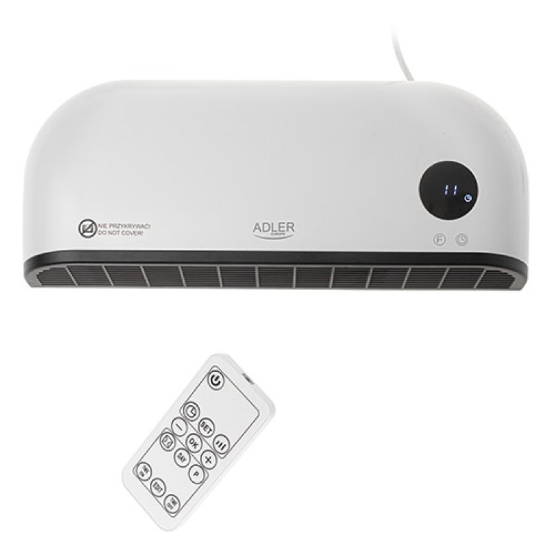 Adler AD 7751 rideau d'air Noir, Blanc 2000 W